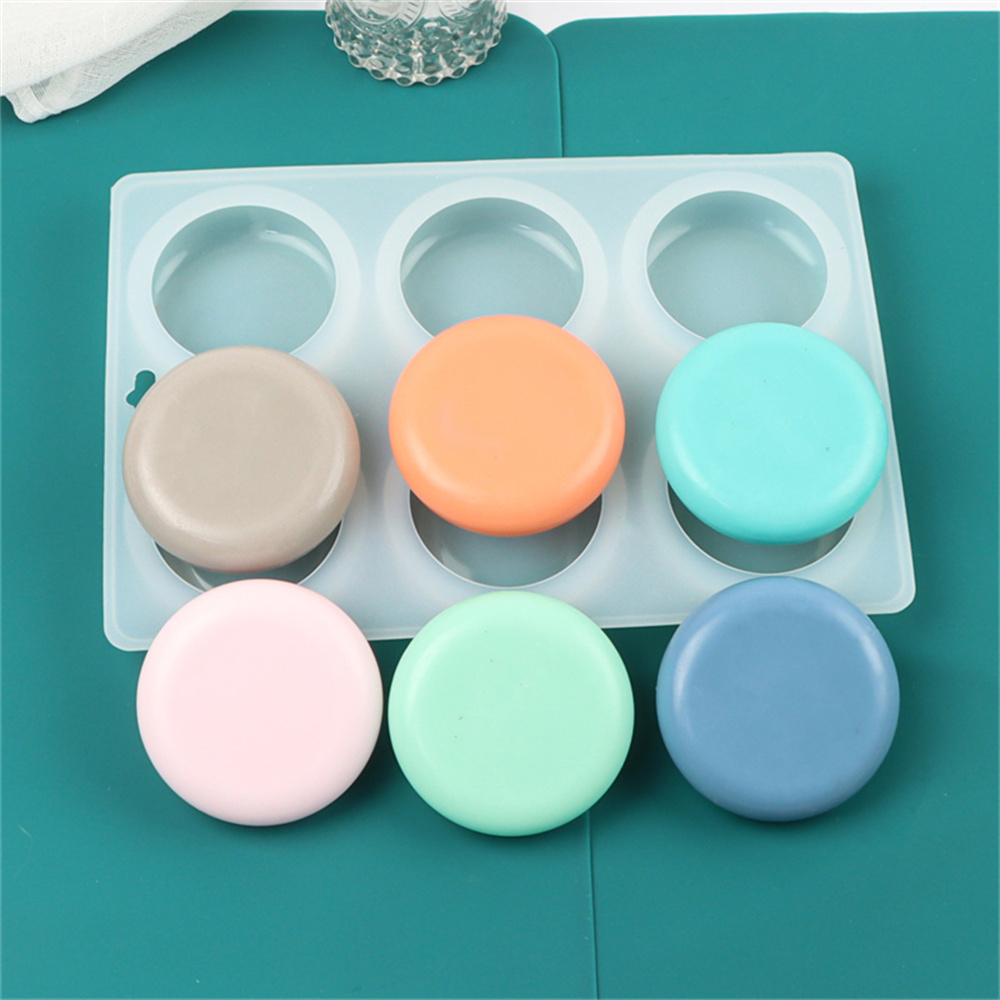 Soap Making Starter Kit - 6-gaats ronde ovale siliconen zeep mallen