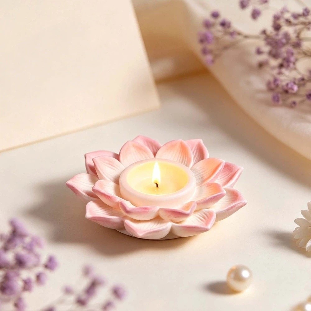 Soap Making Base - Creatieve 3D Lotus Kaarsenvorm DIY Ambachten