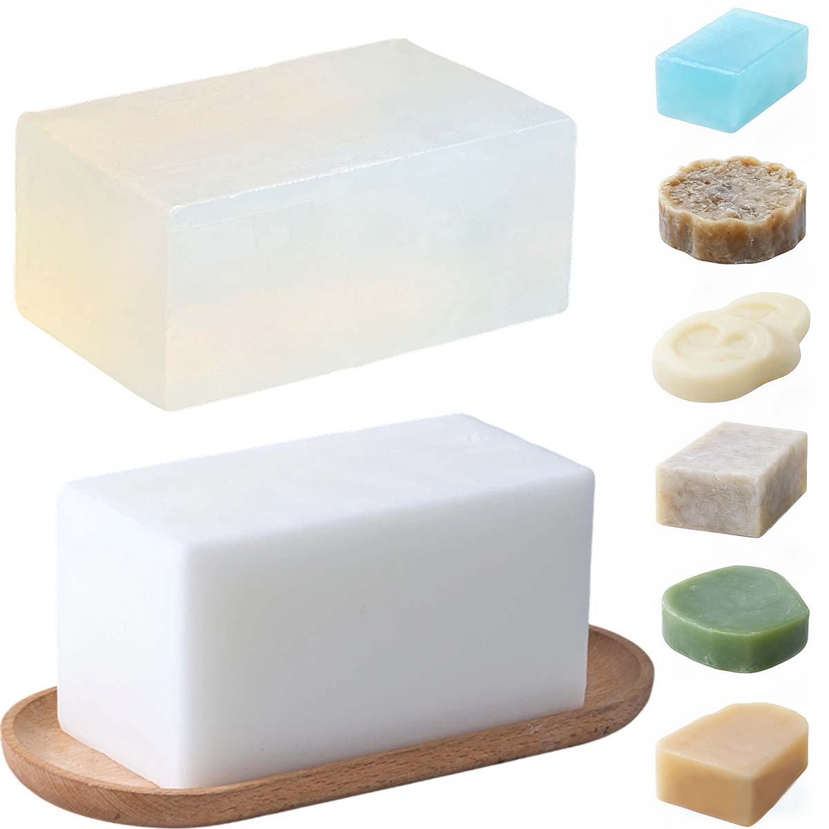 Soap Making Base - 1000g Helder Witte Zeep Basis DIY