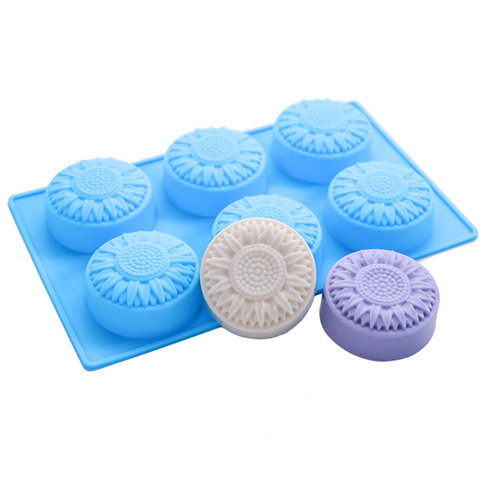 Soap Making Starter Kit - 6 Holte Siliconen mallen Bloem Zeep