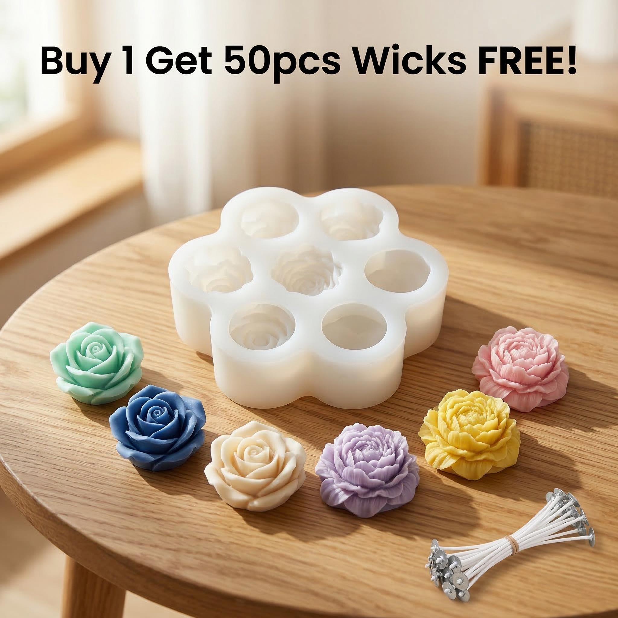 Soap Making Kit Amazon - 3D Rozenbloem Siliconen Kaarsenmal Set Met