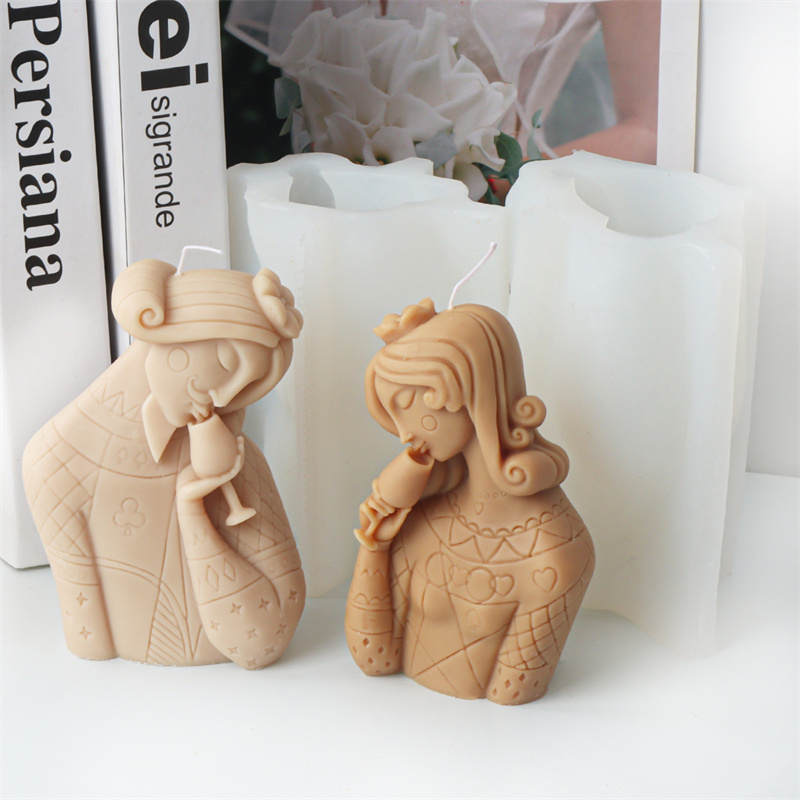 Soap Making Jug - 3D Abstracte Man Vrouw Kussende Beker