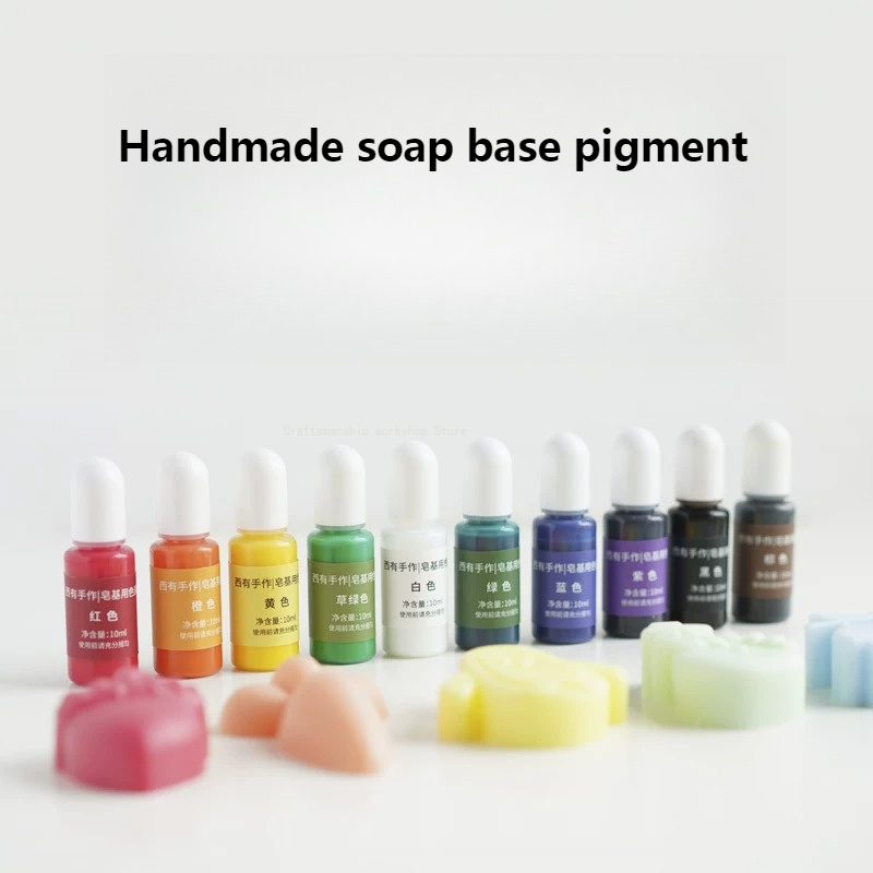 Soap Making Base - Handgemaakte zeepbasispigment 10 kleuren 10 ml