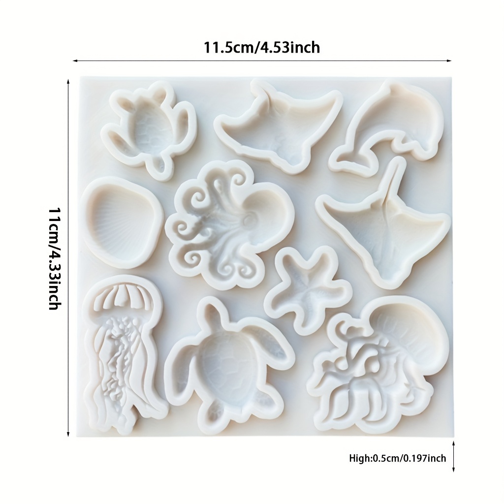 Zee-dieren siliconen mal octop - Soap Making Base recensie en prijs