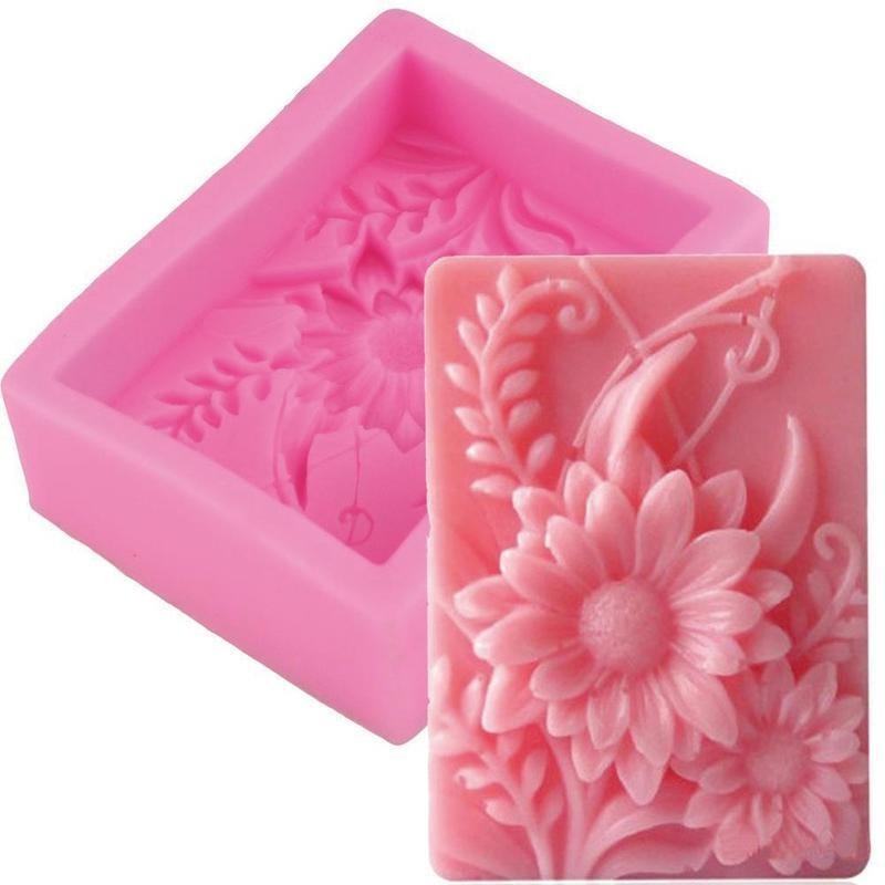 1pc 3D Vierkante Roos Bloem Si - Soap Making Experiment recensie en prijs