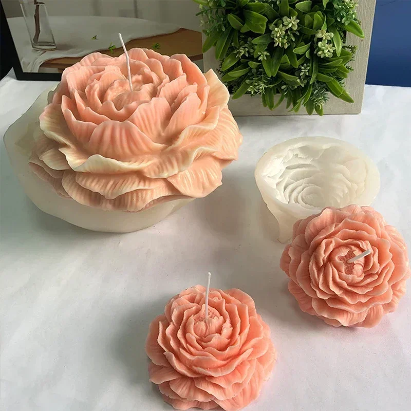 Extra grote 3D bloemenkaars si - Soap Making Experiment recensie en prijs