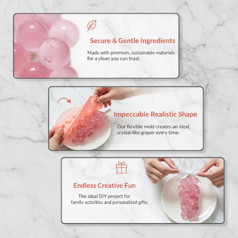 Siliconen druivenbolvormen, ma - Soap Making Base recensie en prijs