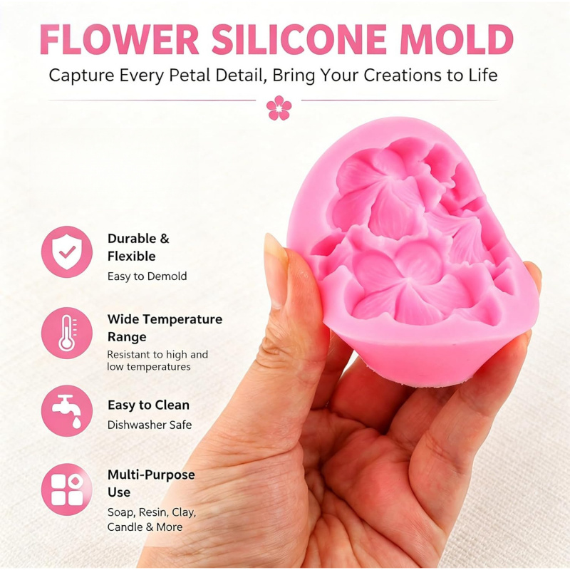 4-delige set siliconen mallen  - Soap Making Kit Amazon recensie en prijs